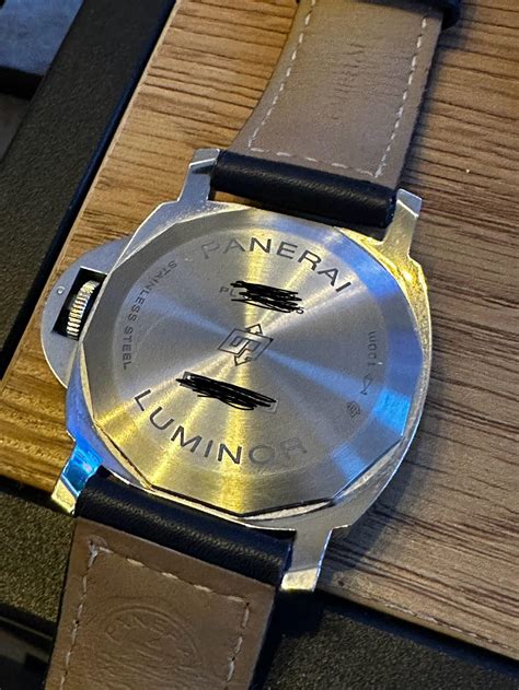 panerai snap on caseback|Panerai snap on vs screw in.